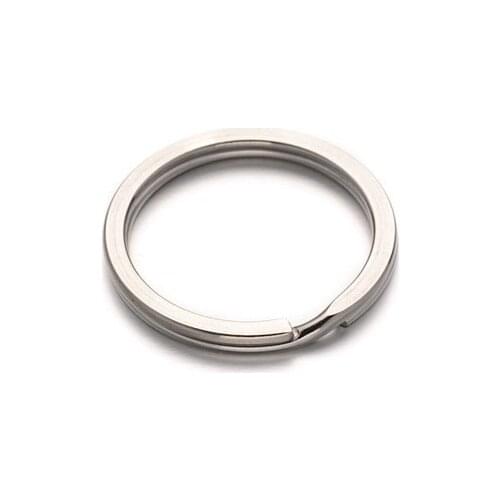 12/20/25/30mm 304 Stainless Steel Metal Split Key Rings Chain Jewelry Making DIY Accessories, Stainless Steel Color, 30*3mm