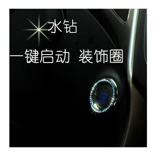 Car-styling Start Stop Button Ignition Key Ring For Toyota Prius Levin Crown Avensis Previa FJ Cruiser Venza Sienna Alphard