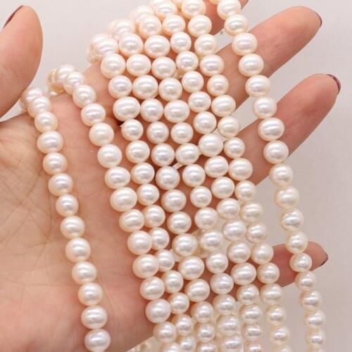 White Beads Natural Freshwater Pearl Beads Stylish Potato Shape Loose Bead For Jewelry Making DIY Necklace Bracelet Accessories