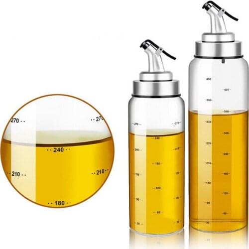 Cooking Oil Bottle Dispenser Sauce Bottle Glass Storage Bottles for Oil and Vinegar Creative Kitchen Tools Accessories