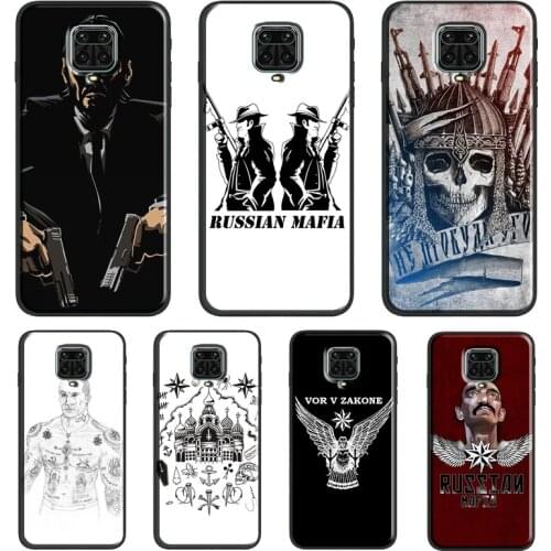Russian Mafia For Xiaomi Redmi 9 9A 9C 9T K40 Funda For Redmi Note 10 Pro 8T 9S Note 9 8 7 Pro Soft Case
