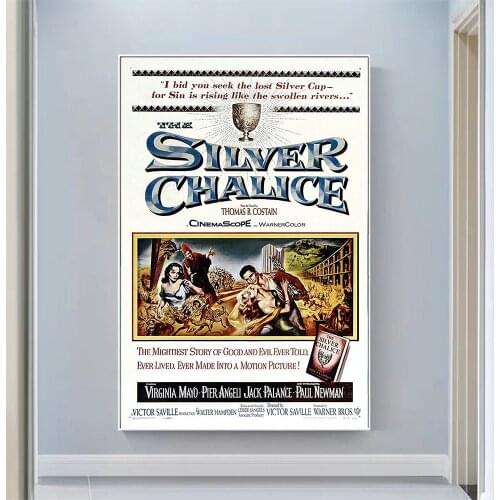 CP1170 The Silver Chalice Classic Hot Movie Print Silk Fabric Poster Indoor Wall Art Decor Gift