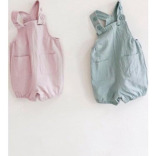 Baby Summer Bodysuit Infant Kids Boy Girl Fashion Jumpsuit Clothes Bib Lovely Cute Birthday Party Overalls Clothing 0-24M Baby