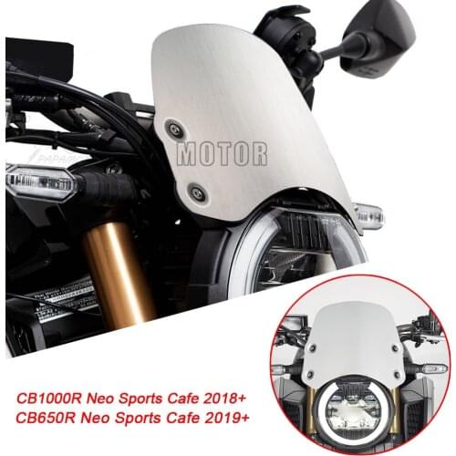 Motorcycle 2018-2020 CB1000R CNC Windshield Wind Screen Extention Kit For Honda CB650R CB 650R 650R Neo Sports Cafe 2019 2020