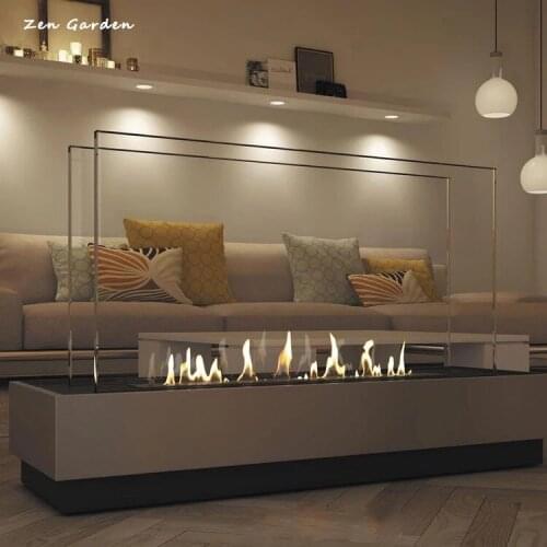Inno living fire 36 inch ethanol burner with remote control fireplace insert