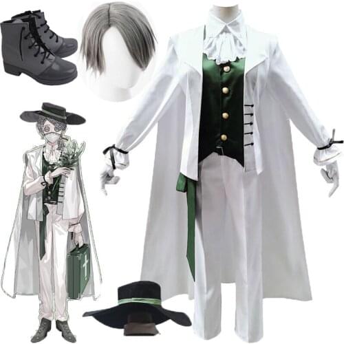Anime Identity V Madame Marie Aesop Carl Okuribito Midsummer Tea Party Uniform Game suits wigs Cosplay Costume Unisex Halloween