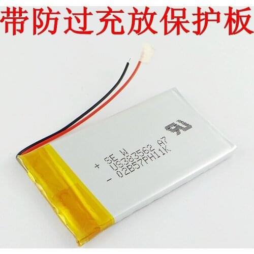 Brown 3.7V MP3 MP4 PSP 383562 polymer lithium battery GPS 3.7V lithium battery Rechargeable Li-ion Cell