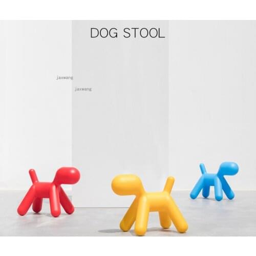 Creative Kids Living Room Plastic Ottomans Childrens Kindergarten Cartoon Animal Small Stool Bedroom Home Furniture Step Stools