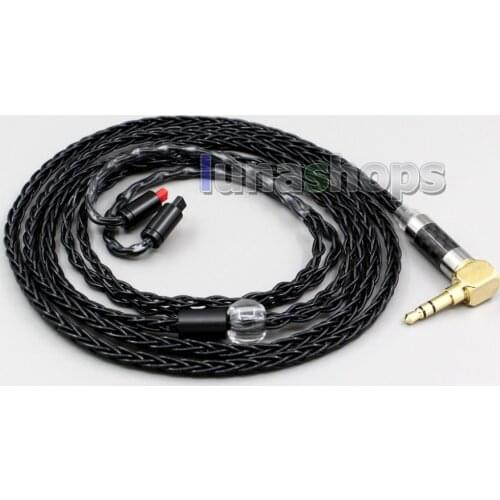 LN006356 XLR Balanced 3.5mm 2.5mm 8 Cores Silver Plated Headphone Cable For Audio-Technica ATH-IM50 IM70 IM01 IM02 03