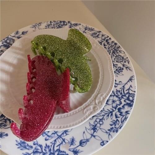 2021 New Ins Hair Claw Bling Geometric Acetate Hair Shark Clip For Women Hair Accessories Hair Pins Barrette Crab Headwear