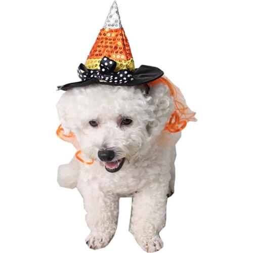 New Arrival 2019 Halloween Pet Hat Funny Cute Pet Costume Hat Cat Dog Party Hats Witch Hat for Dogs Cats Pet Accessories