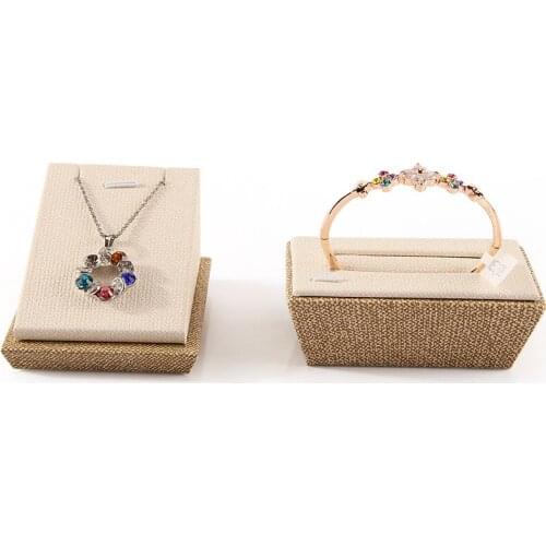 Burlap Pendant Necklace Bracelet Display Stand Jewelry Display Stand Jewellery Stand Display Props