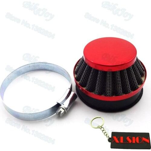 Performance 60mm Air Filter Cleaner Red for 49cc Gas Motorized Bike Bicycle Mini ATV Dirt Pocket Mini Motor Bike