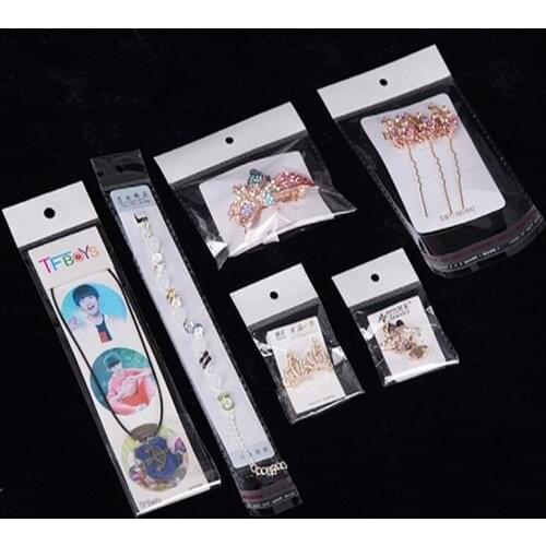 6*10cm Clear Self Adhesive Seal Plastic Pack Pouch Retail Party OPP Poly Boutique Packing Bag Hang Hole 5000Pcs/ Lot Wholesale