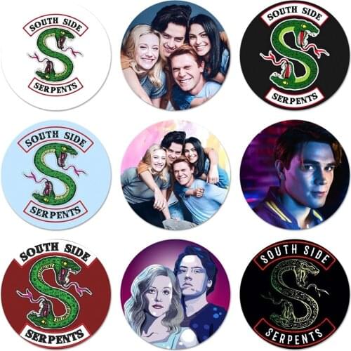 Riverdale TV Shows Icons Pins Badge Decoration Brooches Metal Badges For Clothes Backpack Decoration 58mm