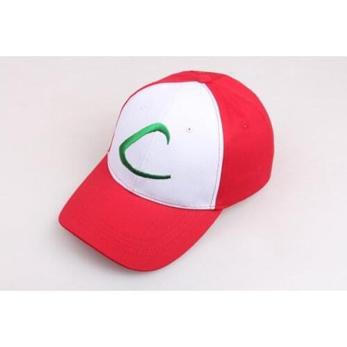 Letter Adult snapback Gorras Anime Cospaly Casquette Hat Ash Ketchum Visor Caps Costume Play Baseball Cap