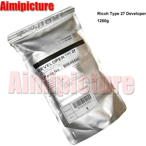 Type 27 Developer Powder For Ricoh MP9000 9000 MP1100 1100 MP1350 1350 1107 1357 B2349640 Black Developer Powder 1250g/bag
