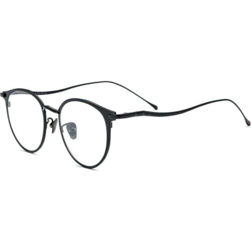 Titanium Round Glasses Frame Vintage Unisex Progressive Multifocus Optical Eyewear Anti-fatigue Reading Eyeglasses Spectacle