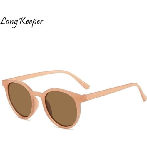 Vintage Small Round Sunglasses Women Luxury Brand Beige Pink Sun glasses Woman Men Round Shades Goggle Oculos De Sol Gafas UV400