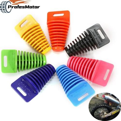 Motorcycle Motocross Exhaust Pipe PVC 33-62MM Tailpipe Air-bleeder Plug Exhaust Silencer Muffler Wash Plug Pipe Protector