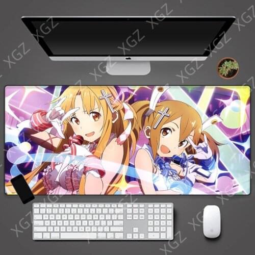 XGZ Gaming Cute Large Mouse Pad Gamer Big Mouse Mat Computer Mousepad Cute Girl XXL Mause Pad Keyboard Desk Mat for CSGO DOTA