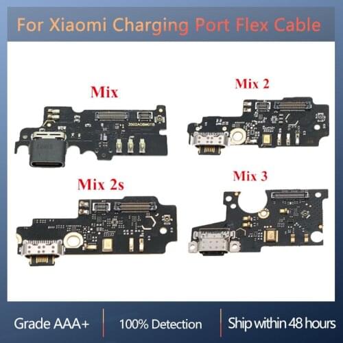 Charging Port PCB Board For Xiaomi MiX MiX 2 MiX 2S MiX 3 Charging Port Flex Cable Ribbon Replacement With Microphone USB