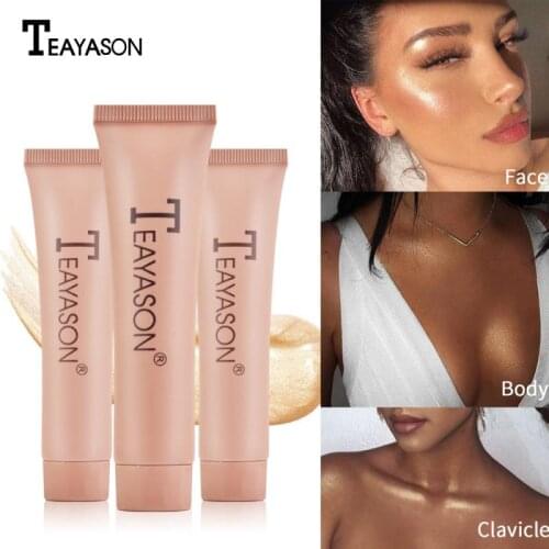 Liquid Highlighter Body Luminizer Bronzer Highlighter Makeup Glow Face Contour Shimmer Illuminator Highlight Cosmetics 35g TSLM2