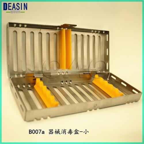 2 set good quality Dental stainless steel disinfection placing box for 5 pcs dental instrument for instrument disinfection plate
