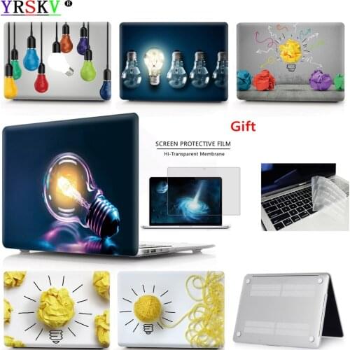 Painted light bulb,Case For Apple Macbook Air Pro Retina 11 12 13 15 inch laptop bag, For Mac book Air Pro 13 15 Case.A1932+Gift