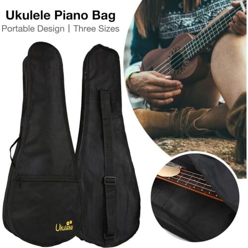 21 23 26 Inch Lack Ukulele Bag Case Soft Case Monolayer Padding Storage Bag Single Shoulder Backpack Padded Musical Instrument