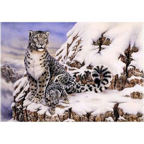 Diamond Embroidery Painting 3D Full Drill Diamond Mosaic Cross Stitch Pasted Painting DIY Home Decora Craft animal leopard