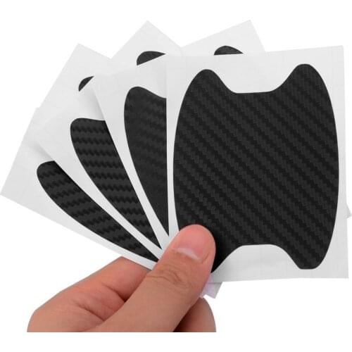 Car Stickers Door Handle Carbon Fiber Scratch proof Protective Membrane For Audi C6 A5 Q5 Q7 Hyundai 2017 Ix35 Citroen C4