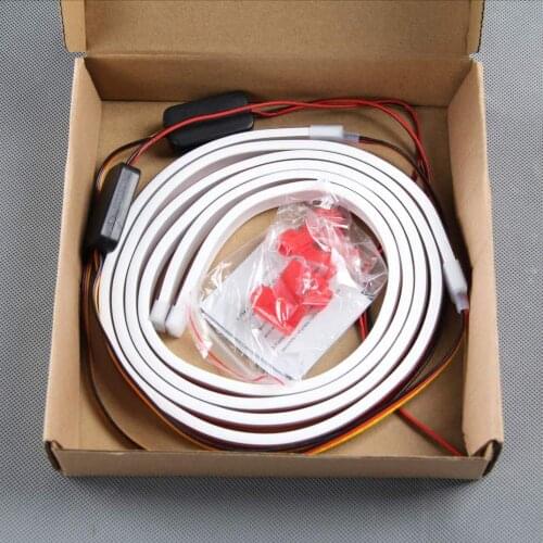 Car Door Opening Warning LED Lights Welcome Decor Lamp Strips Anti Rear-end Collision Safety Universal auto accessories