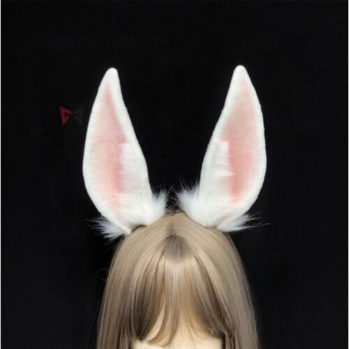 Beastars Legoshi Wolf Haru Bunny Rabbit Ears Fold Style Hairhoop Headband Headwear Cosplay Costume Accessories