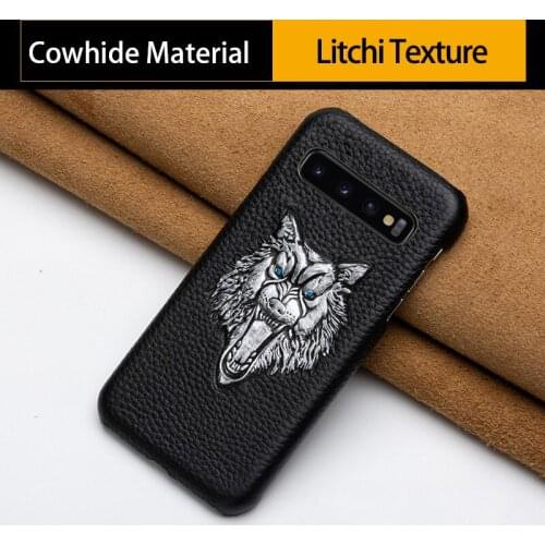 Phone Case For Samsung A30 A40 A50 A70 S7 S8 S9 S10 Plus Note 8 9 10 plus Case A5 A7 j5 j7 2017 j6 A8 2018 Cowhide pattern Cover