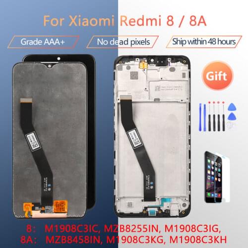 For XIAOMI Redmi 8 For XIAOMI Redmi 8A Original LCD screen assembly with front case Black