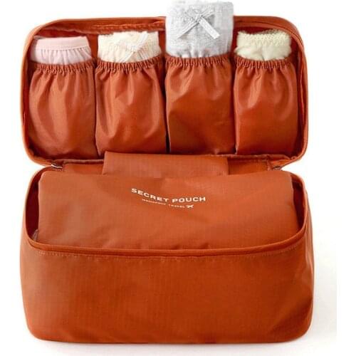 Travel Bra Storage Bag Women Waterproof Space Saver High Capacity Travel Underwear Clothes Socks BoxBag