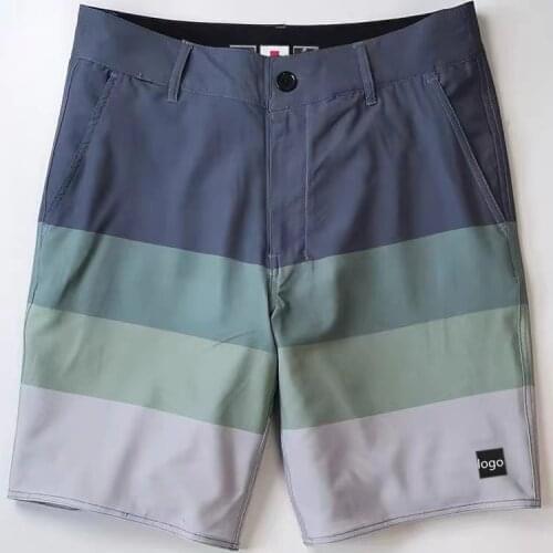 Shipping Discount New Men Quick Dry Waterproof Boardshorts Beach Surf Swimwear Top Quality Phantom Striped Board Shorts Spandex