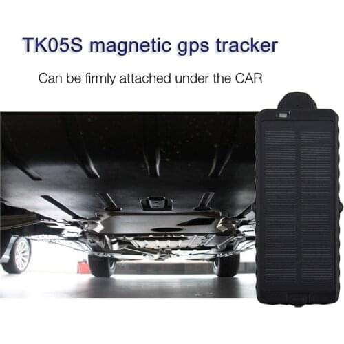 TK05S GPS GSM Wifi Solar Energy GPS Tracker Magnet Anti theft Drop Alarm Tracker with SOS alert GPS tracker for Police Detector