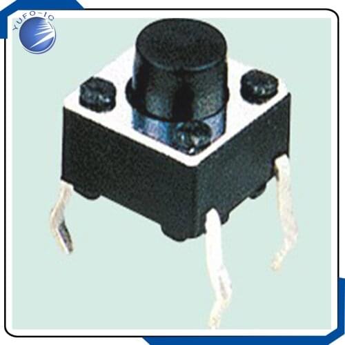100PCS/LOT Imported shrapnel 6*6*6MM touch micro switch touch switch Tactile Push button switch