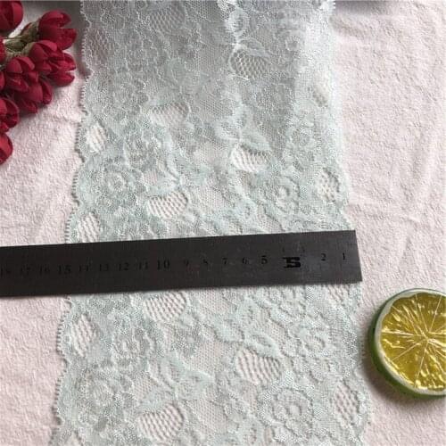 Exquisite Lace Light Green Trim Lace Fabric Ribbon for DIY Apparel Sewing Scrapbooking Craft Accessories15cm