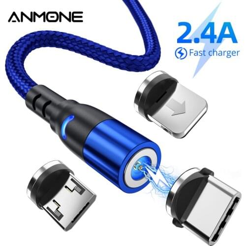 Magnetic Charger USB Micro USB Cable Type C Fast Charging Charge For iPhone Xiaomi redmi note 7 Magnet Cord Mobile Phone Wire