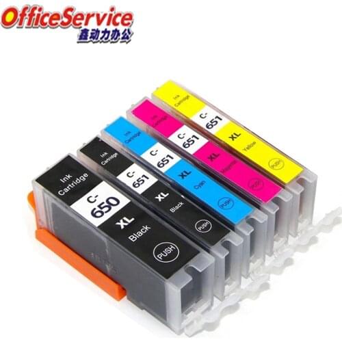 PGI-650 CLI-651 PGI650XL CLI651 Compatible ink Cartridge For Canon MG5560 MG5660 MG6360 MG6460 MG7160 Ip7260 Ip8760 printer
