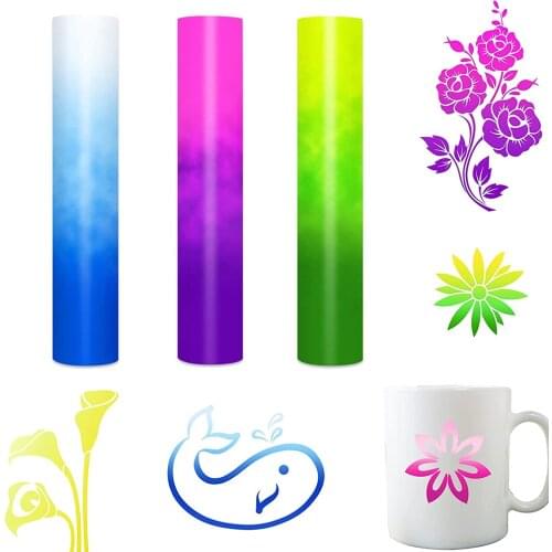 Color Changing Adhesive Craft Permanent Vinyl Sticky Back Plastic Sign Making Sticker Lettering Film Cup Xmas Decal