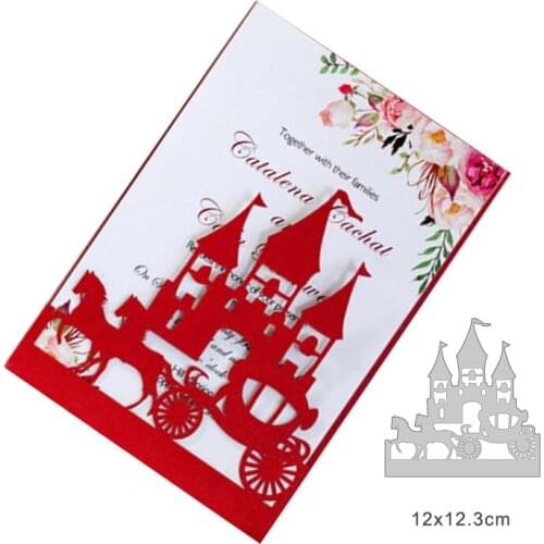 Christmas carriage Metal Cutting Dies Scrapbooking Stitch Die for New circle Christmas dies