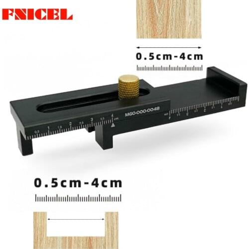 5-40mm Woodworking Micrometer Gap Gauge Aluminum Alloy Depth Measuring Sawtooth Ruler Marking Gauge Measuring Tools