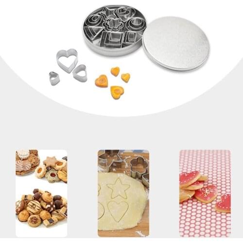 Polymer Clay Cutters Metal Set Geometric Square Shaped Cookie Biscuit Cutter Pottery Cake Cookie Molds Making Supplies tools