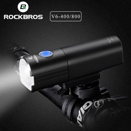 ROCKBRO Bicycle Light USB Rechargeable Rainproof Ultralight 7 Modes 2500mAh 800Lumen Bike Lamp bicycle Headlight Flashlight