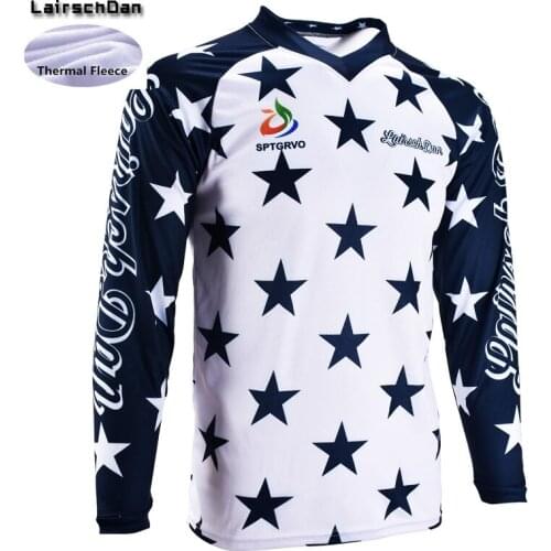 SPTGRVO LairschDan funny winter motocross mtb jersey women Mens Long Sleeve Fleece downhill Jersey mountain bike clothing shirt