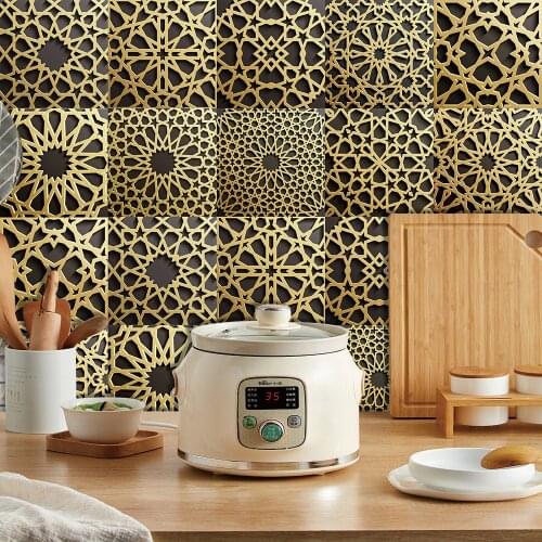 10/15/20cm Muslim Style Matte Surface Wall Sticker Non-slip Tile Decoration Film For Tiles /Ground in Kitchen Stairs Wallpaper